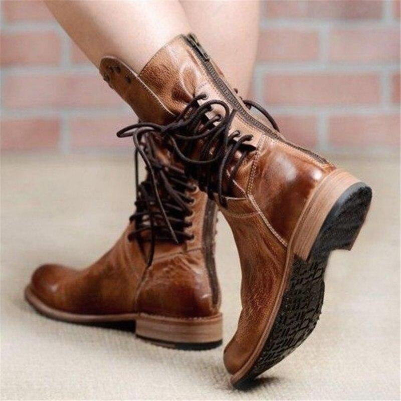 Cathlyn | Vintage Lace-Up Boots