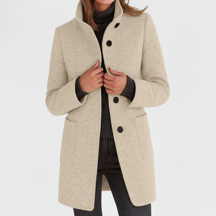 Amy™ | Women's coat with high collar