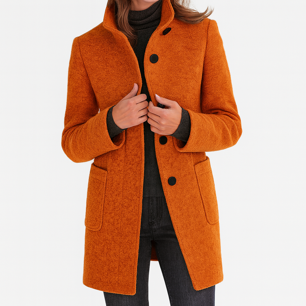 Amy™ | Women's coat with high collar