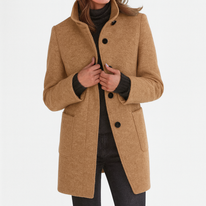 Amy™ | Women's coat with high collar