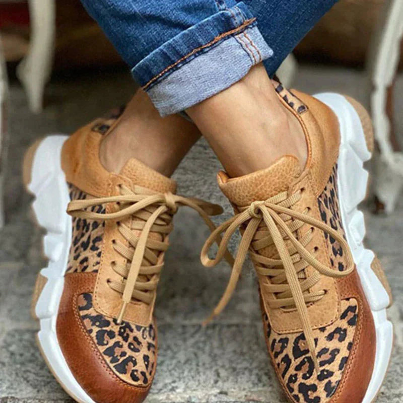 Chrissa | Comfortable Leopard Sneakers